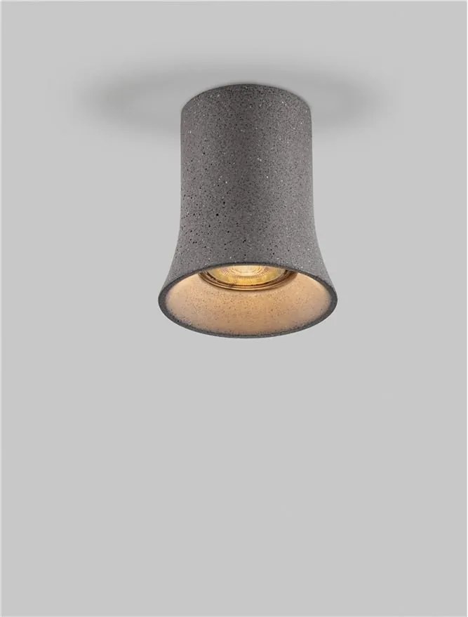 Spot aplicat design decorativ Ciment, AKU negru