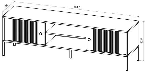 Comodă TV LUE neagră