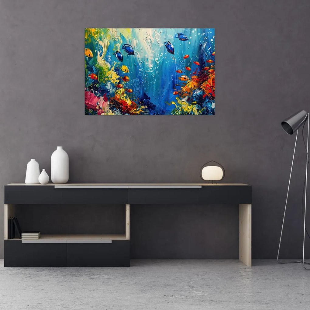 Tablou - Pictura lumii subacvatice (90x60 cm)