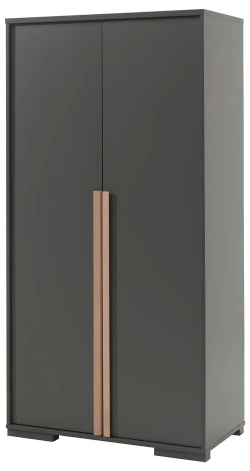 Șifonier de copii gri închis 98x195 cm London – Vipack