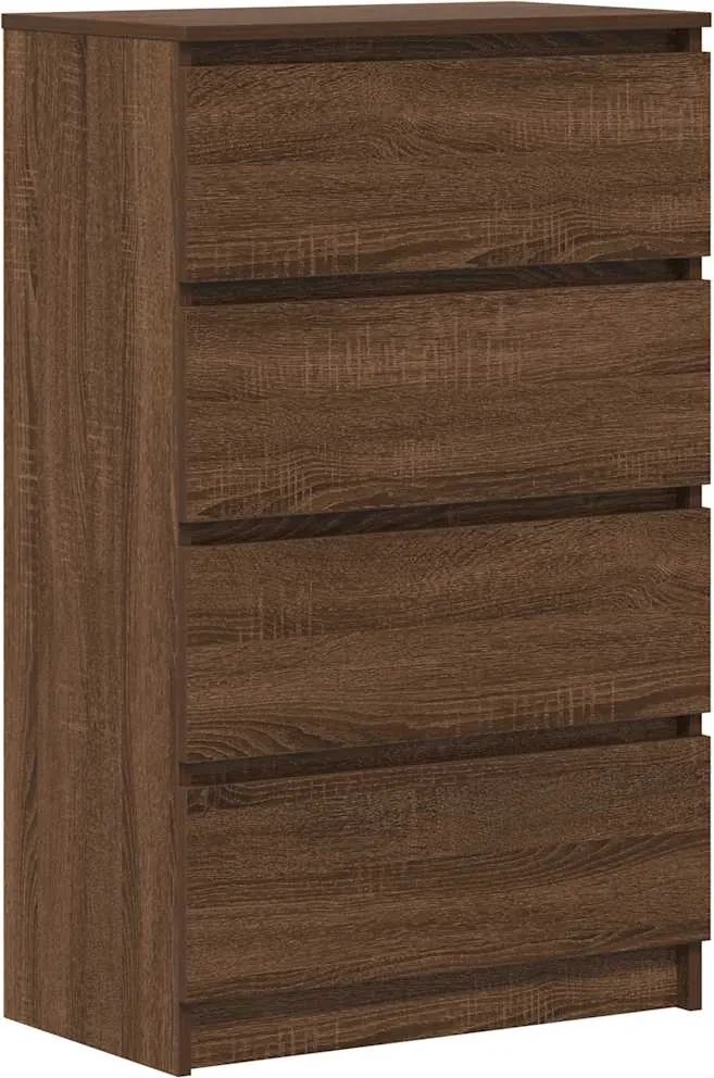 vidaXL Servantă, stejar maro, 60x35x98,5 cm, lemn prelucrat