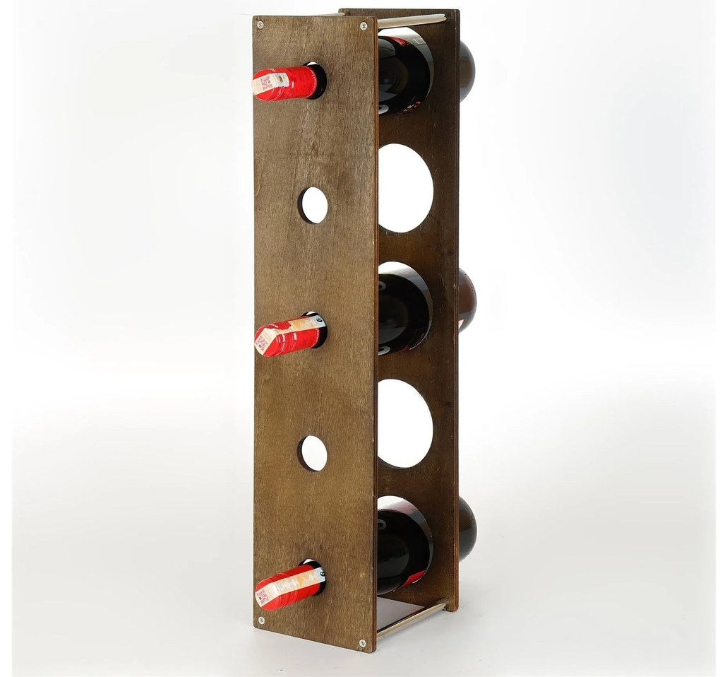 Suport decorativ pentru vin Vanute 7 (Nuc) . 1093690