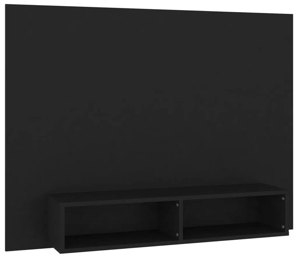 808270 vidaXL Comodă TV de perete, negru, 120x23,5x90 cm, PAL