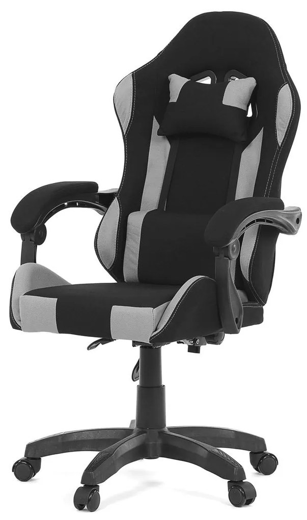 Fotoliu gaming Kvantirasa (negru + gri). 1120335