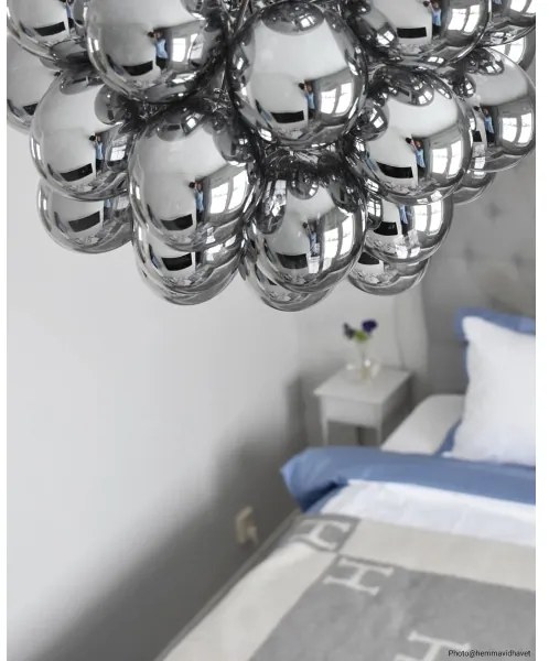 Lustră pe cablu ByRydens 4200440-4505 GROSS 8xG9/4W/230V fumuriu/negru