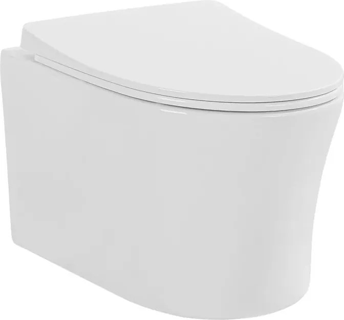 Set vas wc suspendat rimless si capac softclose Quick Release Fluminia Isolda