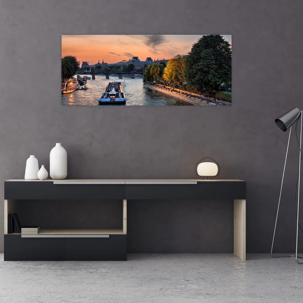 Tablou - gondole italiene (120x50 cm)