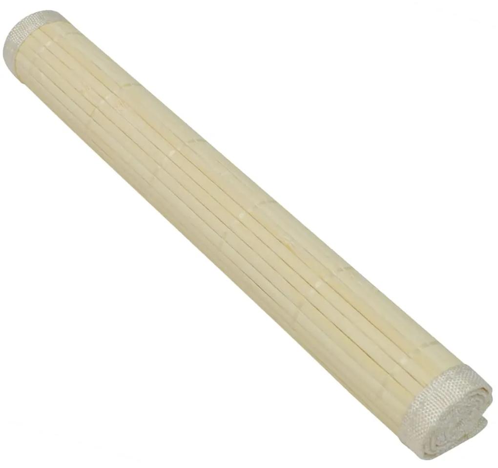 Suporturi farfurii, 30 x 45 cm, bambus natural, 6 buc. 1, Bej