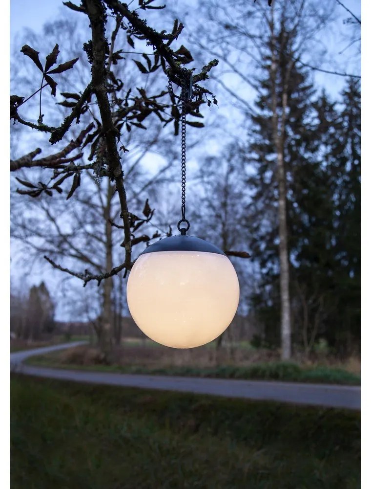 Corp de iluminat solar suspendat pentru exterior Star Trading Globus, ø 20 cm