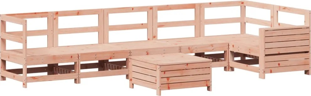 vidaXL Set canapele grădină, 7 piese, lemn masiv brad douglas