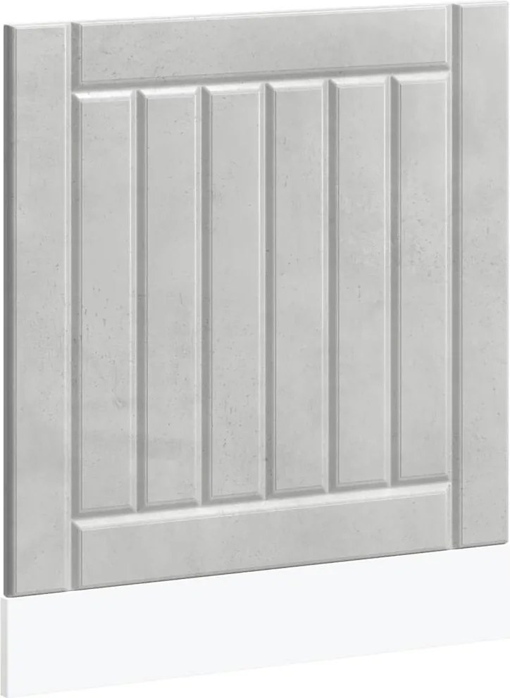 vidaXL Panou pentru mașină spălat vase Lucca Lemn prelucrat gri beton