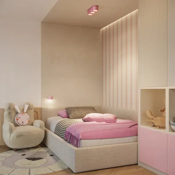 Sollux SL.2465 - Aplica de perete MODO 1xGX53/10W/230V roz