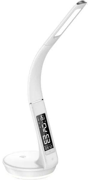 Lampă LED dimabilă cu funcție de încărcare fără fir Qi 5W și afișaj Retlux LED/6W/230V 3000/4000/6000K alb