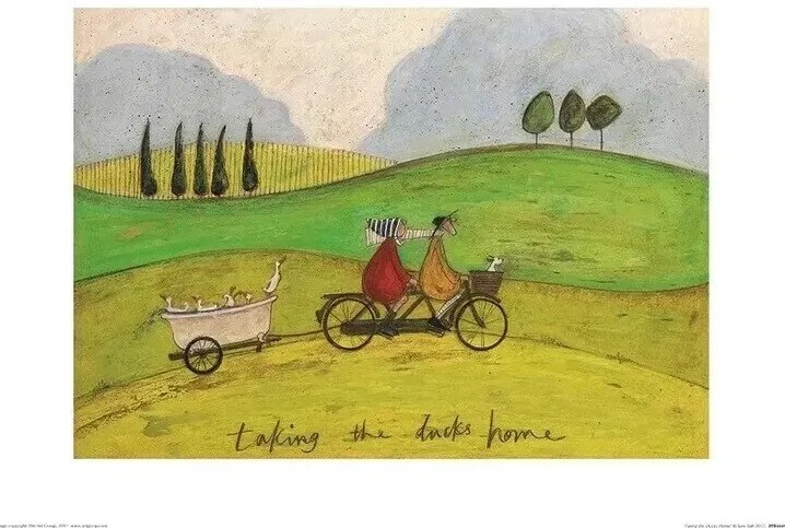 Imprimare de artă Sam Toft - Taking the Ducks Home