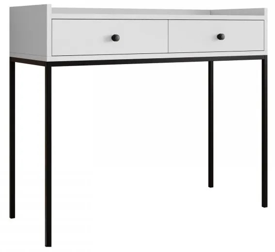 Masă de toaletă Tezarta 2SZ (Alb + Negru) . Promo -17%. 1106148