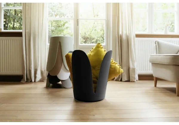 WENKO 26087100 - Taburet COMISO 44,5 x 46 cm, negru