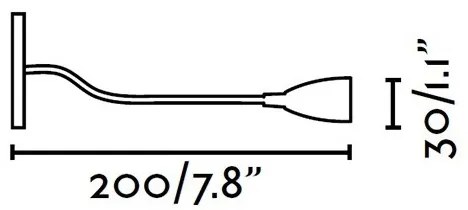 Lampă LED de perete LOKE LED/3W/100-240V FARO 40996