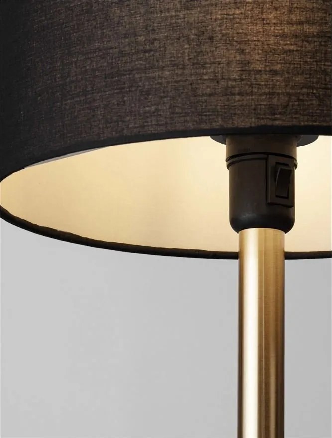 Veioza/Lampa de masa design decorativ SIBNIA alama/negru