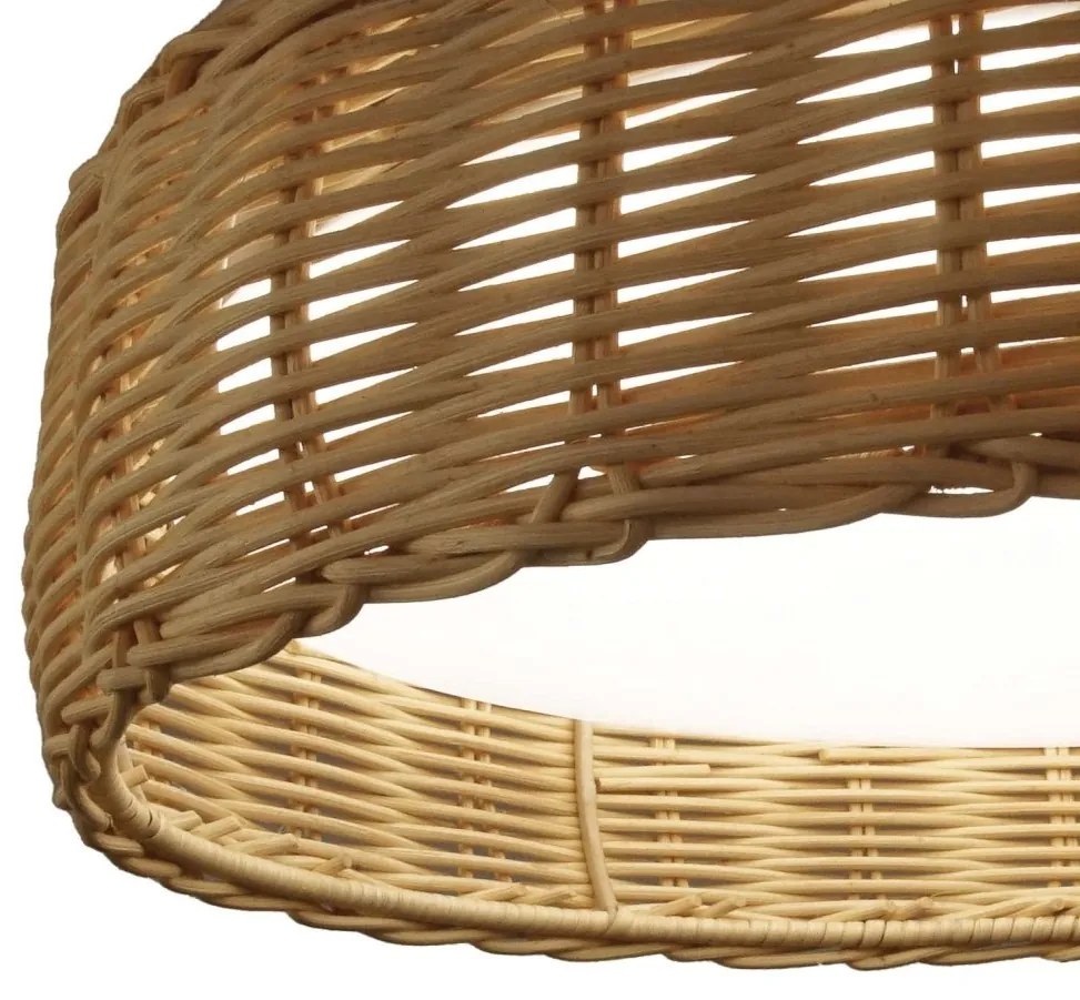Plafoniera LED ratan design natural KILIMANJARO 54,5cm