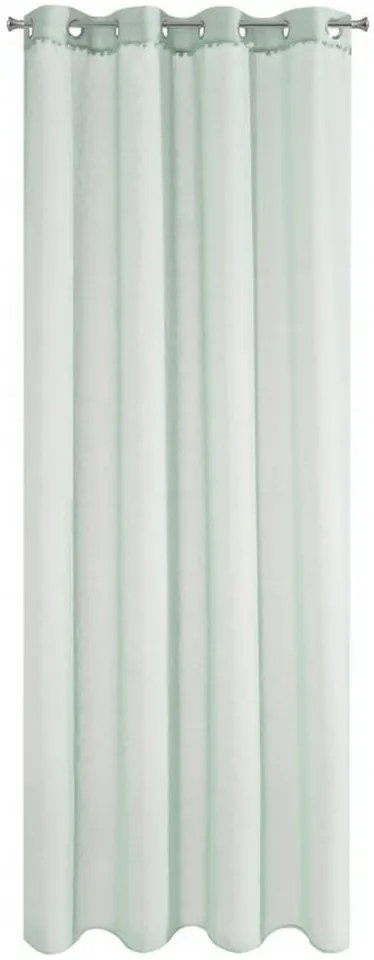 Perdea elegantă culoarea mentol 140 x 250 cm