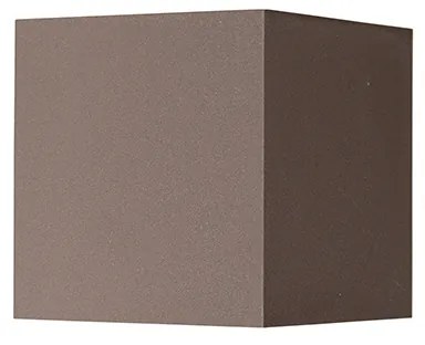 Aplică de perete exterioară maro ruginiu incl. LED 2 lumini IP54 - Edwin