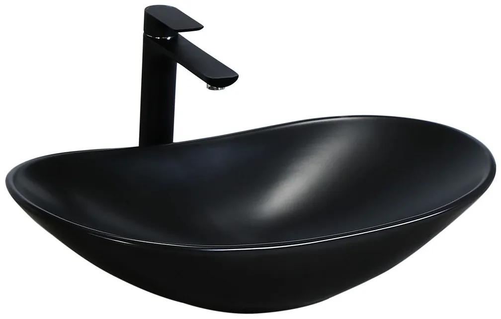 Lavoar Royal ceramica sanitara Negru Mat – 61,5 cm