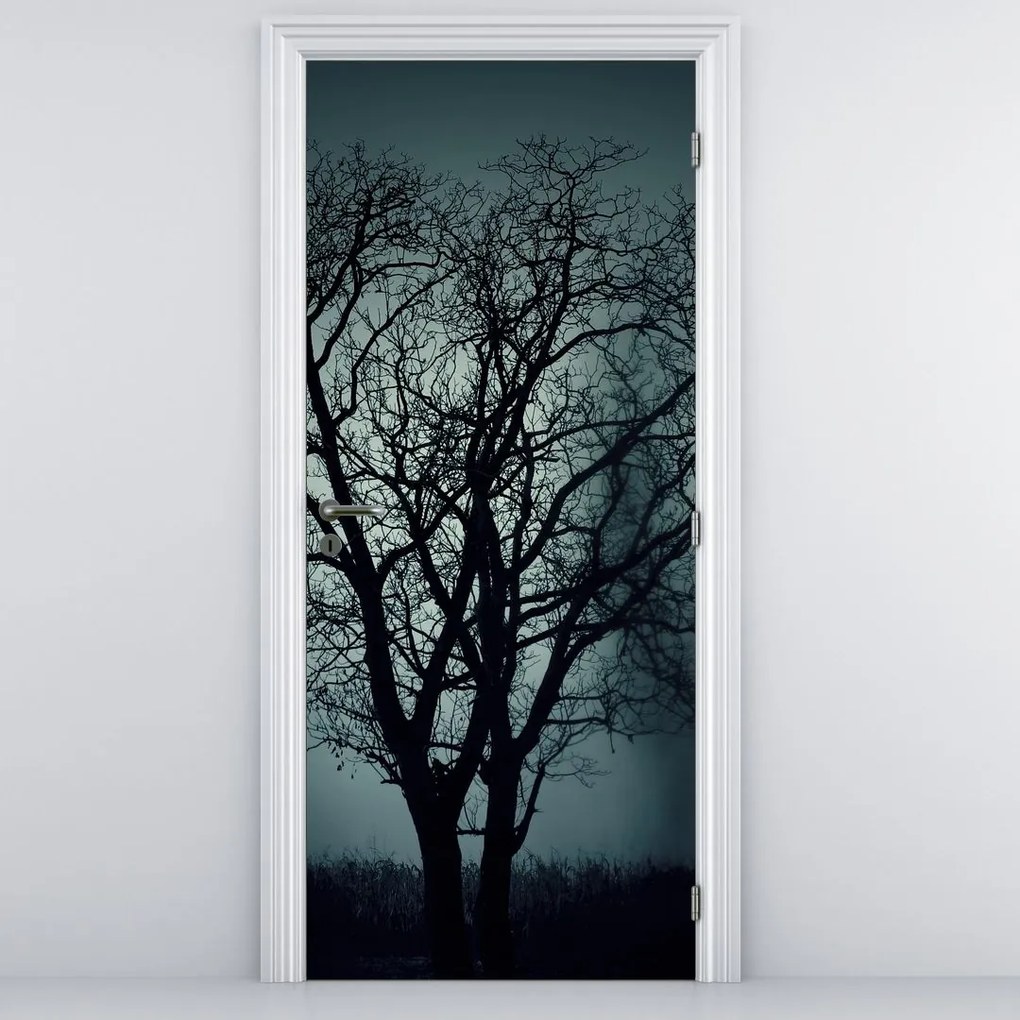 Fototapet pentru ușă - Copaci în umbră (95x205cm)