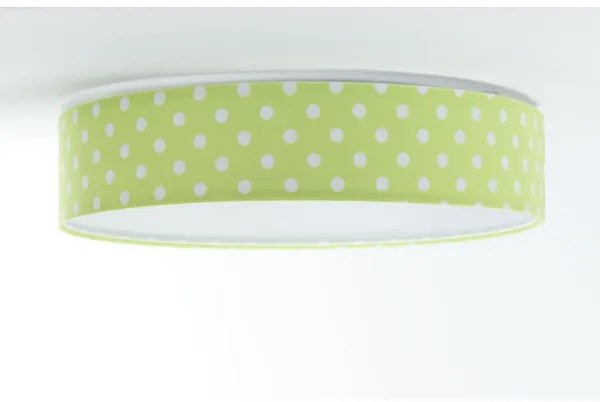 LED Plafonieră GALAXY KIDS LED/24W/230V verde cu buline albe