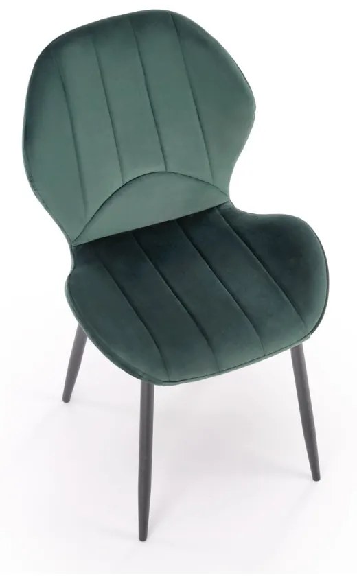 Scaun K538 velvet verde inchis H85 cm