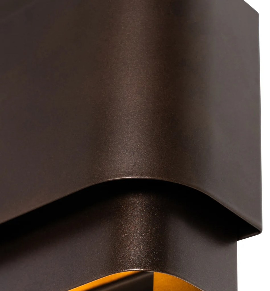 Lampa de perete inteligentă bronz închis cu 2 lumini incl. 2 Wifi G9 - Coen