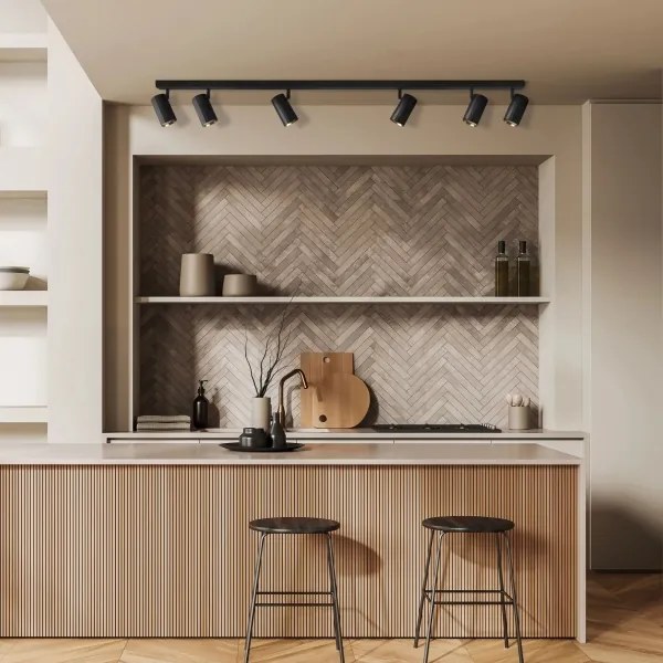 Spot NICEA 6xGU10/10W/230V negru