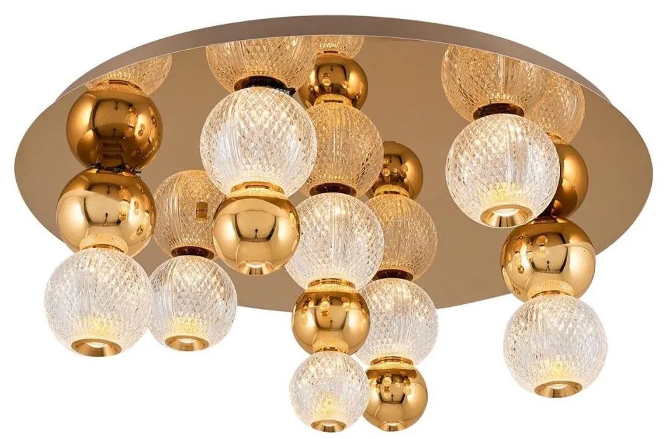 Plafonieră LED CREMONA LED/37W/230V 3000K aurie