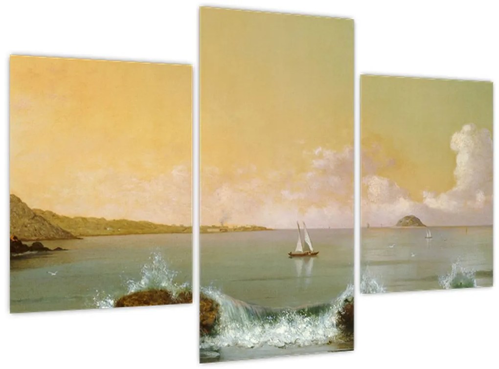 Tablou - Martin Johnson Heade, Rio de Janeiro Bay, reproducere (90x60 cm)