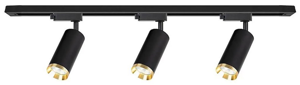 Spot pe șină MICA 3xGU10/10W/230V negru/auriu