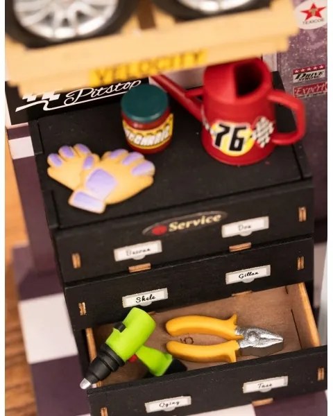 Casă miniaturală RoboTime garaj 2xAAA