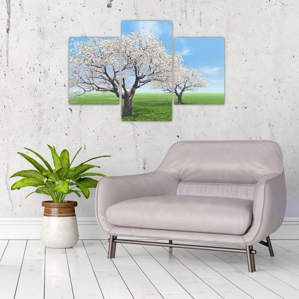 Tablou cu copaci (90x60 cm)