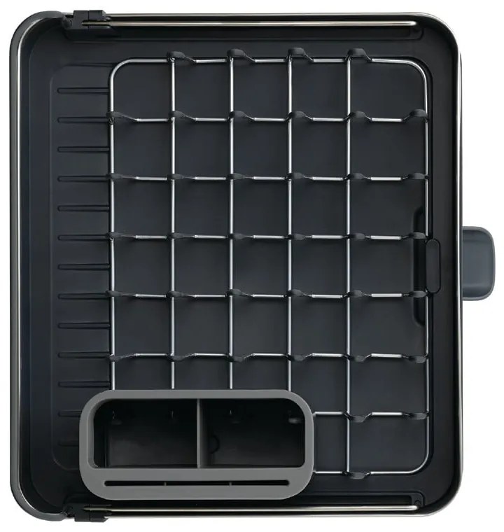 Scurgător de vase gri închis ajustabil din oțel inoxidabil 36x32 cm Extend Steel – Joseph Joseph