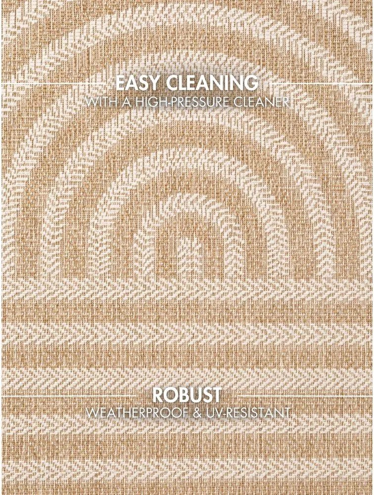 Covor pentru exterior și interior crem/în culoare naturală 160x230 cm Haringey Woodfield – Ted Baker