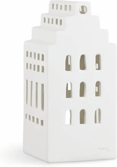 Sfeșnic din ceramică Kähler Design Urbania Lighthouse Manor, alb