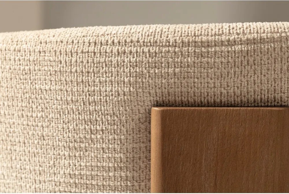 Scaune de dining crem 2 buc. tapițate Nadia – MOME