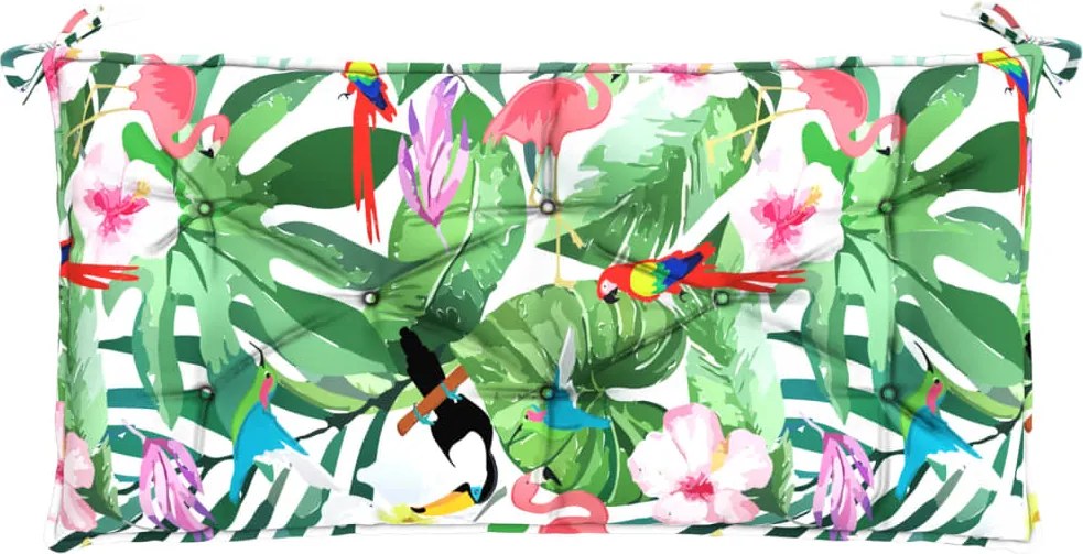 vidaXL Pernă pentru bancă de grădină, multicolor,110x50x7 cm, textil