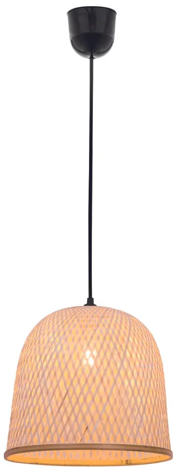 Pendul Casper, E27, Natural|Black, Max 70W, 4253300, Viokef Grecia