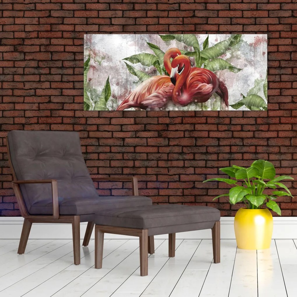 Tablou - Flamingo (120x50 cm)