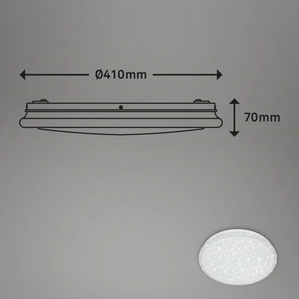 Plafonieră RGBW dimabilă STARRY SKY LED/24W/230V Brilo + telecomandă