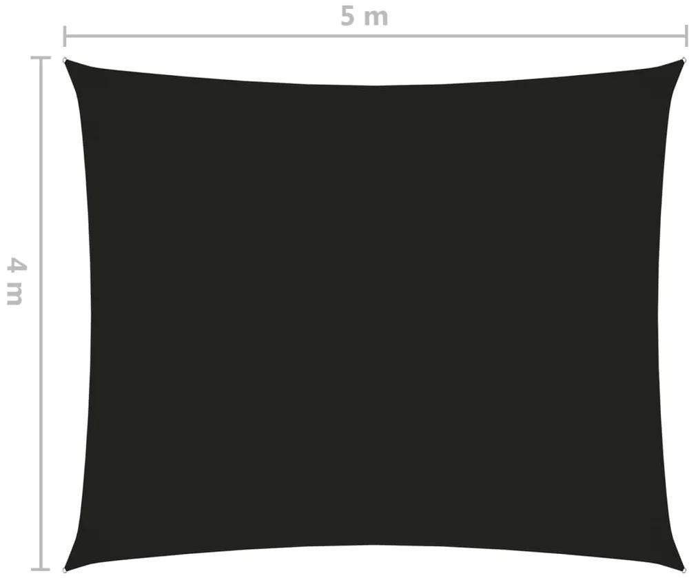 Panza parasolar, negru, 4x5 m, tesatura oxford, dreptunghiular Negru, 4 x 5 m