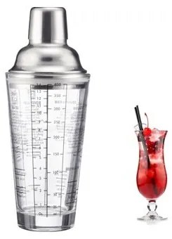 Shaker de cocktailuri Westmark din 3 piese SAM,sticlă / oțel inoxidabil , 400 ml