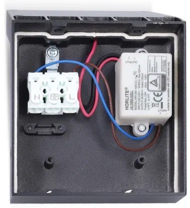 Brilagi - Aplica de exterior LED RIANO, 8W, 230V, antracit, IP65