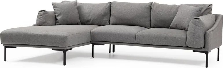 Colțar gri Artie Leo, colț pe partea stângă