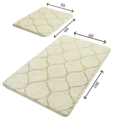 SET 2x covoraș pentru baie INFINITY 60/100 cm bej