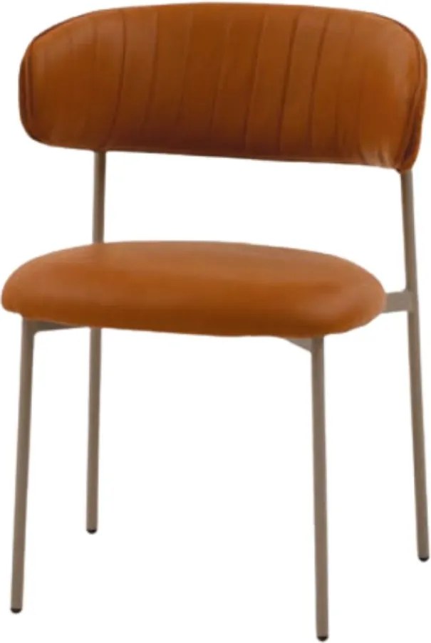 Scaun Mira, tesatura, structura metalica - PORTOCALIU